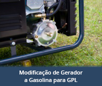 Modificação de Gerador a Gasolina para GPL (exportados para Cabo Verde)